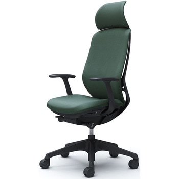 シルフィー固定肘 背クッションEXハイ ブラックボディ ハンガー無 ランバー無 樹脂脚 オカムラ(岡村製作所)