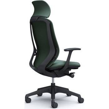 シルフィー固定肘 背クッションEXハイ ブラックボディ ハンガー無 ランバー無 樹脂脚 オカムラ(岡村製作所)