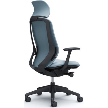 シルフィー固定肘 背クッションEXハイ ブラックボディ ハンガー無 ランバー無 樹脂脚 オカムラ(岡村製作所)