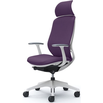 シルフィー固定肘 背クッションEXハイ ホワイトボディ ハンガー無 ランバー無 樹脂脚 オカムラ(岡村製作所)