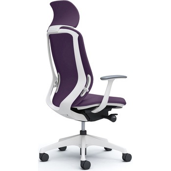 シルフィー固定肘 背クッションEXハイ ホワイトボディ ハンガー無 ランバー無 樹脂脚 オカムラ(岡村製作所)