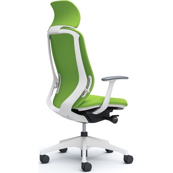 シルフィー固定肘 背クッションEXハイ ホワイトボディ ハンガー無 ランバー無 樹脂脚 オカムラ(岡村製作所)