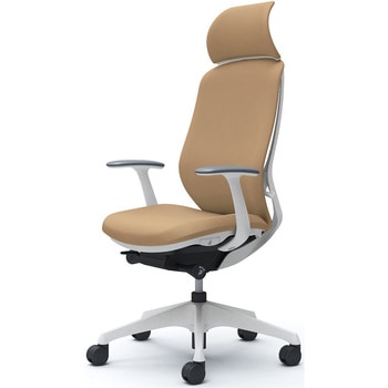 シルフィー固定肘 背クッションEXハイ ホワイトボディ ハンガー無 ランバー無 樹脂脚 オカムラ(岡村製作所)