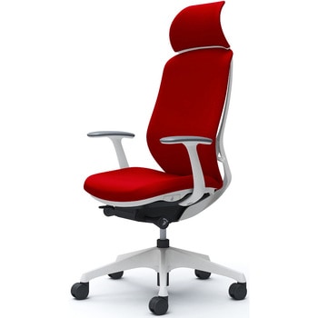 シルフィー固定肘 背クッションEXハイ ホワイトボディ ハンガー無 ランバー無 樹脂脚 オカムラ(岡村製作所)