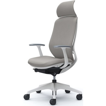 シルフィー固定肘 背クッションEXハイ ホワイトボディ ハンガー無 ランバー無 樹脂脚 オカムラ(岡村製作所)