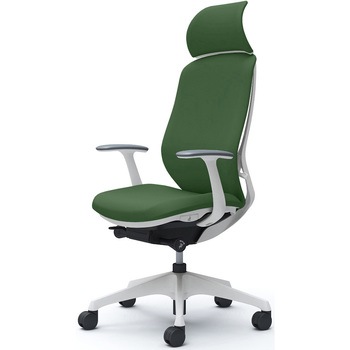 シルフィー固定肘 背クッションEXハイ ホワイトボディ ハンガー無 ランバー無 樹脂脚 オカムラ(岡村製作所)