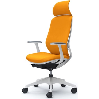 シルフィー固定肘 背クッションEXハイ ホワイトボディ ハンガー無 ランバー無 樹脂脚 オカムラ(岡村製作所)