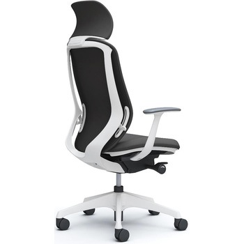 シルフィー固定肘 背クッションEXハイ ホワイトボディ ハンガー無 ランバー無 樹脂脚 オカムラ(岡村製作所)