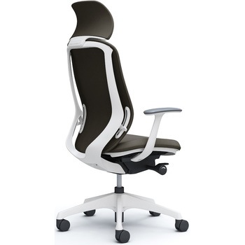 シルフィー固定肘 背クッションEXハイ ホワイトボディ ハンガー無 ランバー無 樹脂脚 オカムラ(岡村製作所)