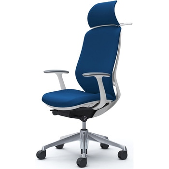 シルフィー固定肘 背クッションEXハイ ホワイトボディ ハンガー有 ランバー無 アルミ脚 オカムラ(岡村製作所)