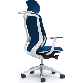 シルフィー固定肘 背クッションEXハイ ホワイトボディ ハンガー有 ランバー無 アルミ脚 オカムラ(岡村製作所)