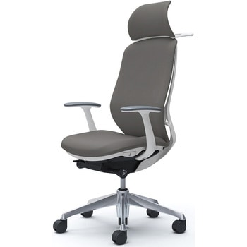 シルフィー固定肘 背クッションEXハイ ホワイトボディ ハンガー有 ランバー無 アルミ脚 オカムラ(岡村製作所)