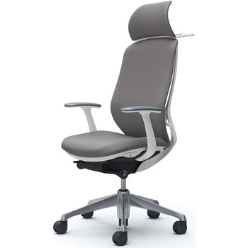 シルフィー固定肘 背クッションEXハイ ホワイトボディ ハンガー有 ランバー無 アルミ脚 オカムラ(岡村製作所)