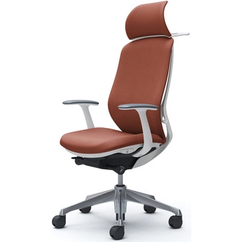 シルフィー固定肘 背クッションEXハイ ホワイトボディ ハンガー有 ランバー無 アルミ脚 オカムラ(岡村製作所)