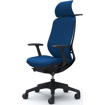 シルフィー固定肘 背クッションEXハイ ブラックボディ ハンガー有 ランバー無 樹脂脚 オカムラ(岡村製作所)