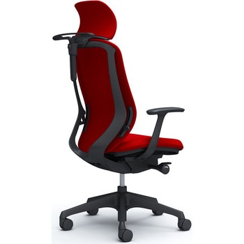 シルフィー固定肘 背クッションEXハイ ブラックボディ ハンガー有 ランバー無 樹脂脚 オカムラ(岡村製作所)