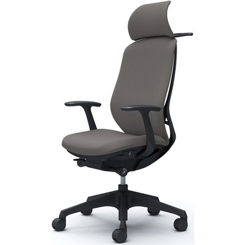 シルフィー固定肘 背クッションEXハイ ブラックボディ ハンガー有 ランバー無 樹脂脚 オカムラ(岡村製作所)