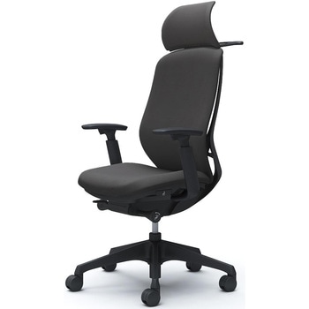 シルフィー固定肘 背クッションEXハイ ブラックボディ ハンガー有 ランバー無 樹脂脚 オカムラ(岡村製作所)