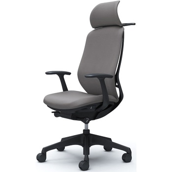 シルフィー固定肘 背クッションEXハイ ブラックボディ ハンガー有 ランバー無 樹脂脚 オカムラ(岡村製作所)