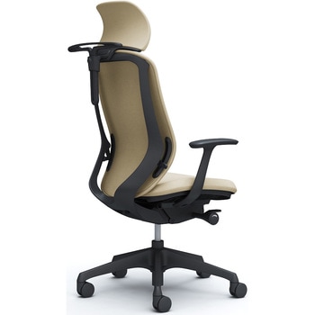 シルフィー固定肘 背クッションEXハイ ブラックボディ ハンガー有 ランバー無 樹脂脚 オカムラ(岡村製作所)