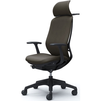 シルフィー固定肘 背クッションEXハイ ブラックボディ ハンガー有 ランバー無 樹脂脚 オカムラ(岡村製作所)