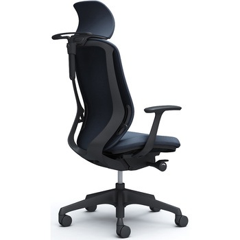 シルフィー固定肘 背クッションEXハイ ブラックボディ ハンガー有 ランバー無 樹脂脚 オカムラ(岡村製作所)