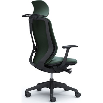 シルフィー固定肘 背クッションEXハイ ブラックボディ ハンガー有 ランバー無 樹脂脚 オカムラ(岡村製作所)