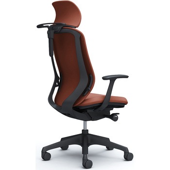 シルフィー固定肘 背クッションEXハイ ブラックボディ ハンガー有 ランバー無 樹脂脚 オカムラ(岡村製作所)