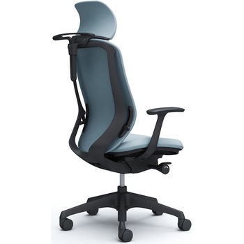 シルフィー固定肘 背クッションEXハイ ブラックボディ ハンガー有 ランバー無 樹脂脚 オカムラ(岡村製作所)