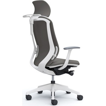 シルフィー固定肘 背クッションEXハイ ホワイトボディ ハンガー有 ランバー無 樹脂脚 オカムラ(岡村製作所)