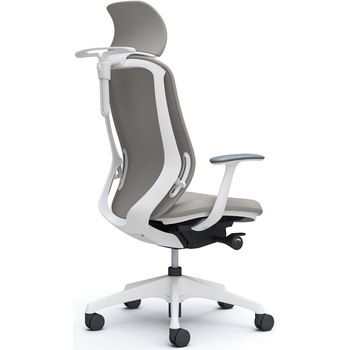 シルフィー固定肘 背クッションEXハイ ホワイトボディ ハンガー有 ランバー無 樹脂脚 オカムラ(岡村製作所)