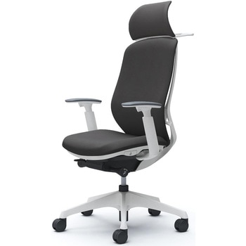 シルフィー固定肘 背クッションEXハイ ホワイトボディ ハンガー有 ランバー無 樹脂脚 オカムラ(岡村製作所)