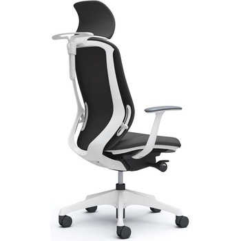 シルフィー固定肘 背クッションEXハイ ホワイトボディ ハンガー有 ランバー無 樹脂脚 オカムラ(岡村製作所)