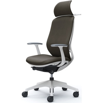 シルフィー固定肘 背クッションEXハイ ホワイトボディ ハンガー有 ランバー無 樹脂脚 オカムラ(岡村製作所)