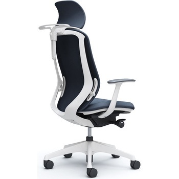 シルフィー固定肘 背クッションEXハイ ホワイトボディ ハンガー有 ランバー無 樹脂脚 オカムラ(岡村製作所)