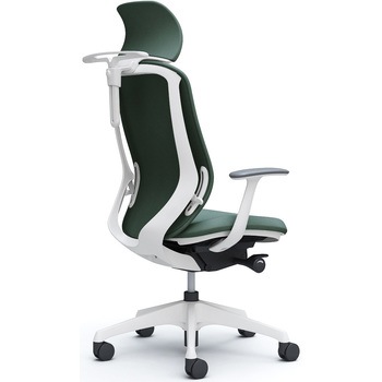 シルフィー固定肘 背クッションEXハイ ホワイトボディ ハンガー有 ランバー無 樹脂脚 オカムラ(岡村製作所)