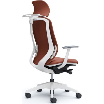 シルフィー固定肘 背クッションEXハイ ホワイトボディ ハンガー有 ランバー無 樹脂脚 オカムラ(岡村製作所)