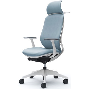 シルフィー固定肘 背クッションEXハイ ホワイトボディ ハンガー有 ランバー無 樹脂脚 オカムラ(岡村製作所)