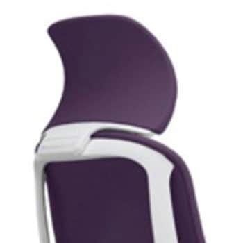 オカムラ シルフィー用 ヘッドレスト パープル ホワイトボディ椅子 