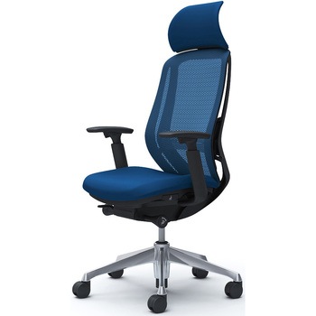 シルフィー 可動肘 背メッシュEXハイ ブラックボディ ハンガー無 ランバー有 アルミ脚 - オカムラ(岡村製作所)