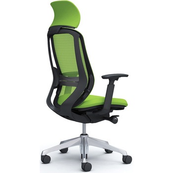 シルフィー 可動肘 背メッシュEXハイ ブラックボディ ハンガー無 ランバー有 アルミ脚 - オカムラ(岡村製作所)