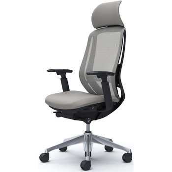 シルフィー可動肘 背メッシュEXハイ ブラックボディ ハンガー無 ランバー有 アルミ脚 - オカムラ(岡村製作所)