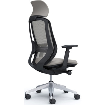 シルフィー可動肘 背メッシュEXハイ ブラックボディ ハンガー無 ランバー有 アルミ脚 - オカムラ(岡村製作所)