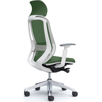 シルフィー 可動肘 背メッシュEXハイ ホワイトボディ ハンガー無 ランバー有 アルミ脚 - オカムラ(岡村製作所)