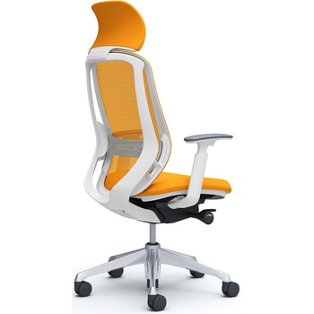 シルフィー可動肘 背メッシュEXハイ ホワイトボディ ハンガー無 ランバー有 アルミ脚 - オカムラ(岡村製作所)