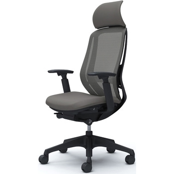 シルフィー 可動肘 背メッシュEXハイ ブラックボディ ハンガー無 ランバー有 樹脂脚 - オカムラ(岡村製作所)