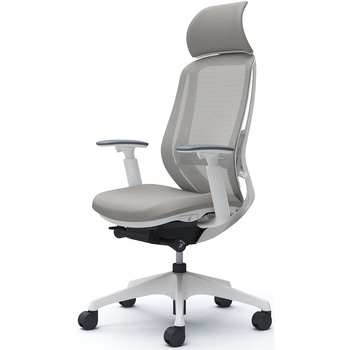 シルフィー可動肘 背メッシュEXハイ ホワイトボディ ハンガー無 ランバー有 樹脂脚 オカムラ(岡村製作所)