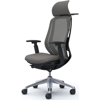 シルフィー 可動肘 背メッシュEXハイ ブラックボディ ハンガー有 ランバー有 アルミ脚 オカムラ(岡村製作所)