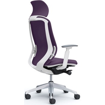 シルフィー可動肘 背クッションEXハイ ホワイトボディ ハンガー無 ランバー無 アルミ脚 オカムラ(岡村製作所)