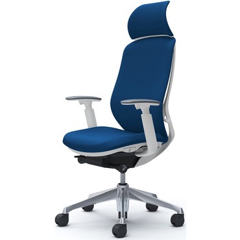 シルフィー可動肘 背クッションEXハイ ホワイトボディ ハンガー無 ランバー無 アルミ脚 オカムラ(岡村製作所)